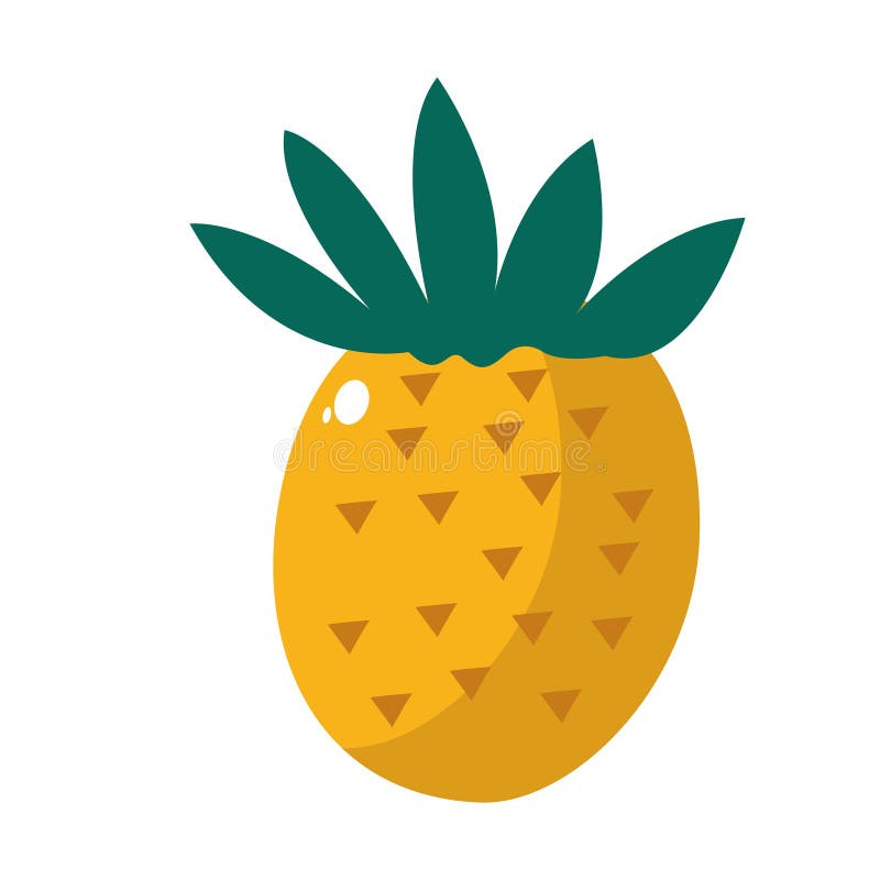 Isolated pineapple icon stock illustration