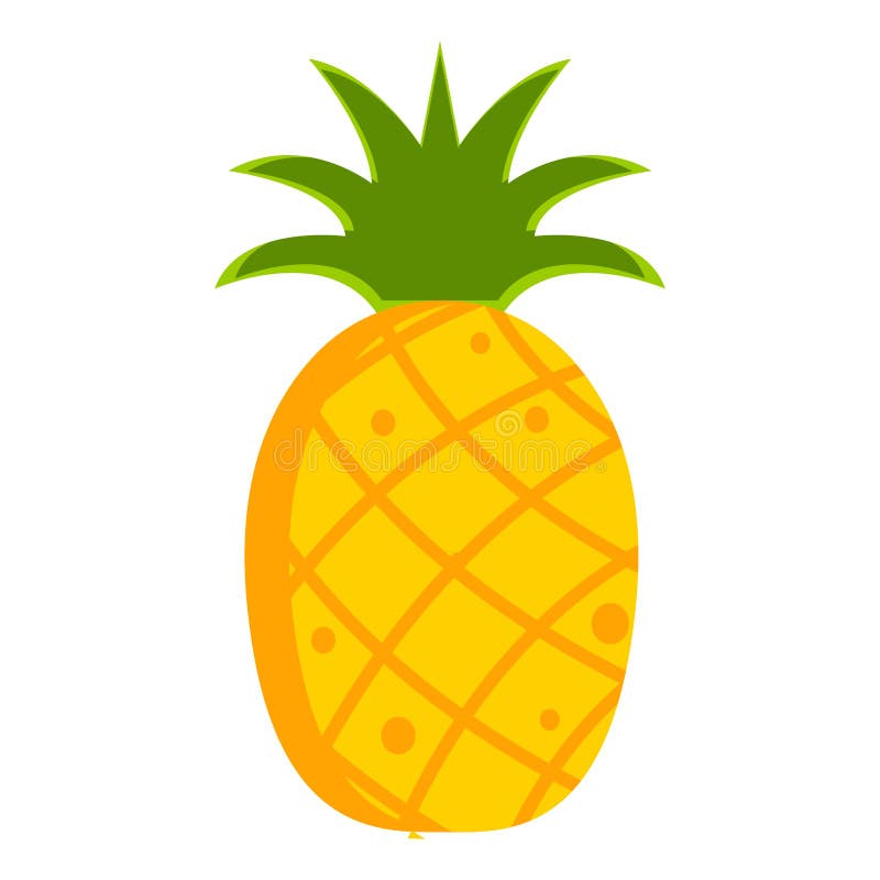 Isolated pineapple icon royalty free illustration