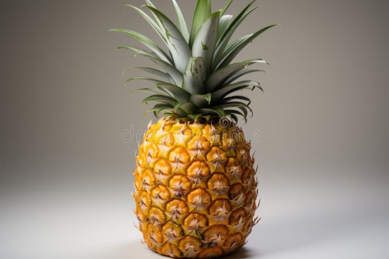Isolated pineapple in white wit royalty free illustration