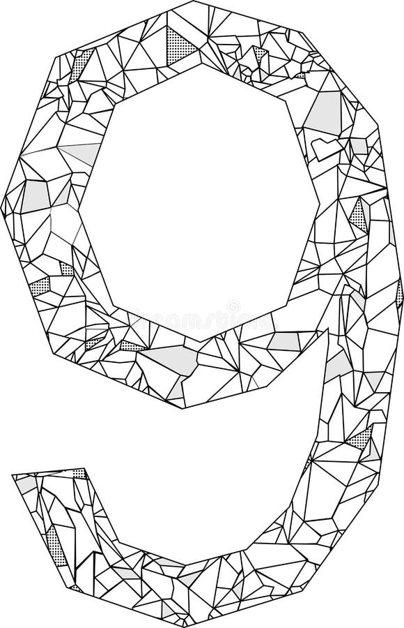 Download Isolated Polygonal Seven Number Illustration Mandala ...