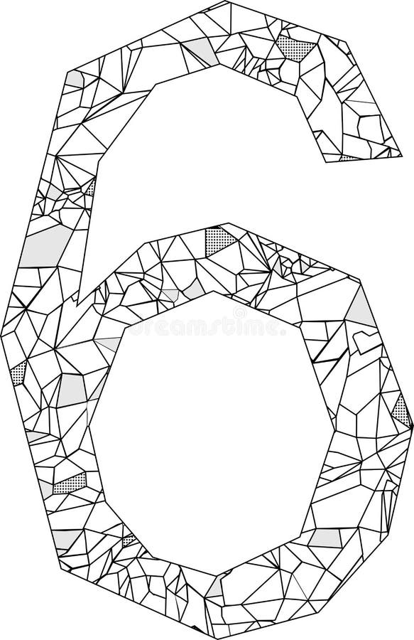 Download Isolated Polygonal Nine Number Illustration Mandala ...