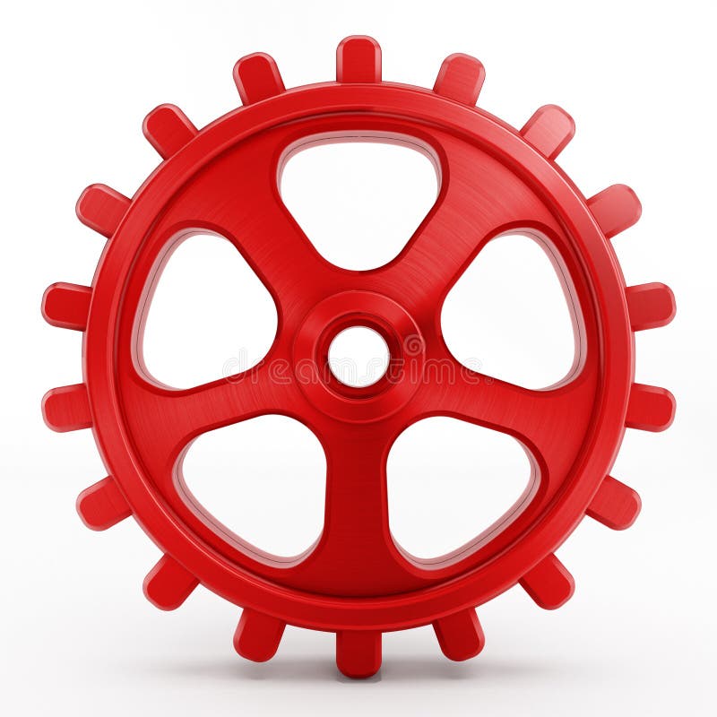 red colour gear cycle