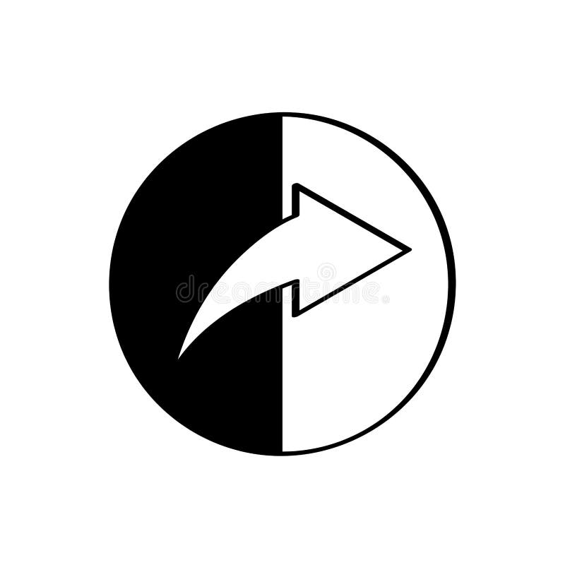 Isolated redirect icon on a white background vector illustration