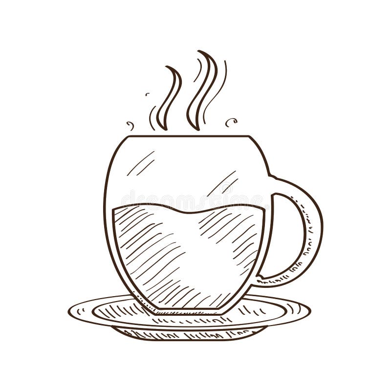 Coffee Cup Sketch Vector Art Icons and Graphics for Free Download