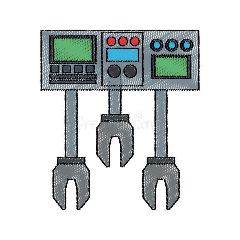 Isolated robot design royalty free illustration