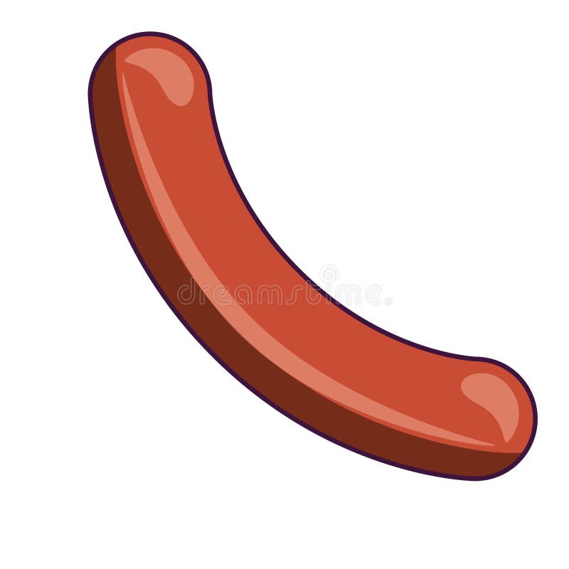 Isolated Sausage Food Design Stock Vector Illustration of design