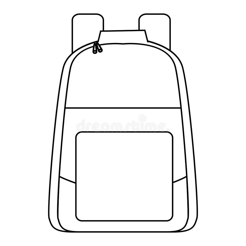 Template Tote Bag Hand Bag Vector Object Flat Design Outline Clothing Stock  Vector - Illustration of handbag, environment: 203472879