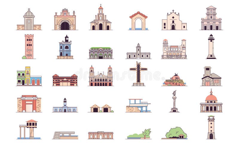 Isolated set group builder world stock illustration