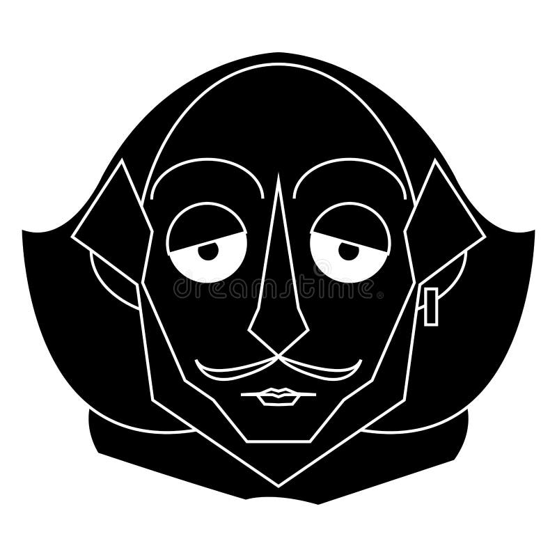 Isolated Shakespeare Silhouette Stock Vector - Illustration of 