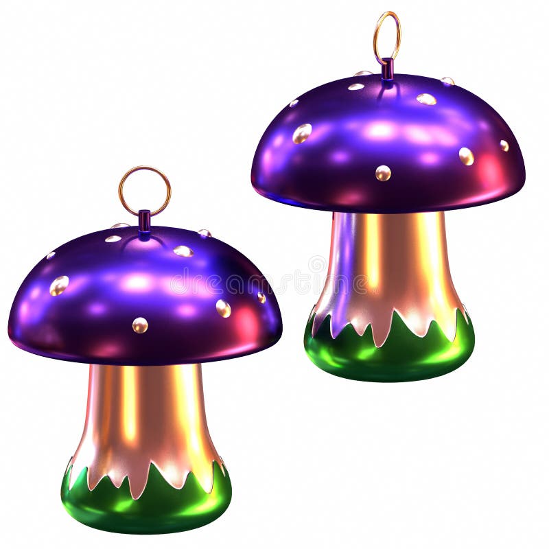 Isolated Shiny Christmas Tree Decoration Stock Illustration