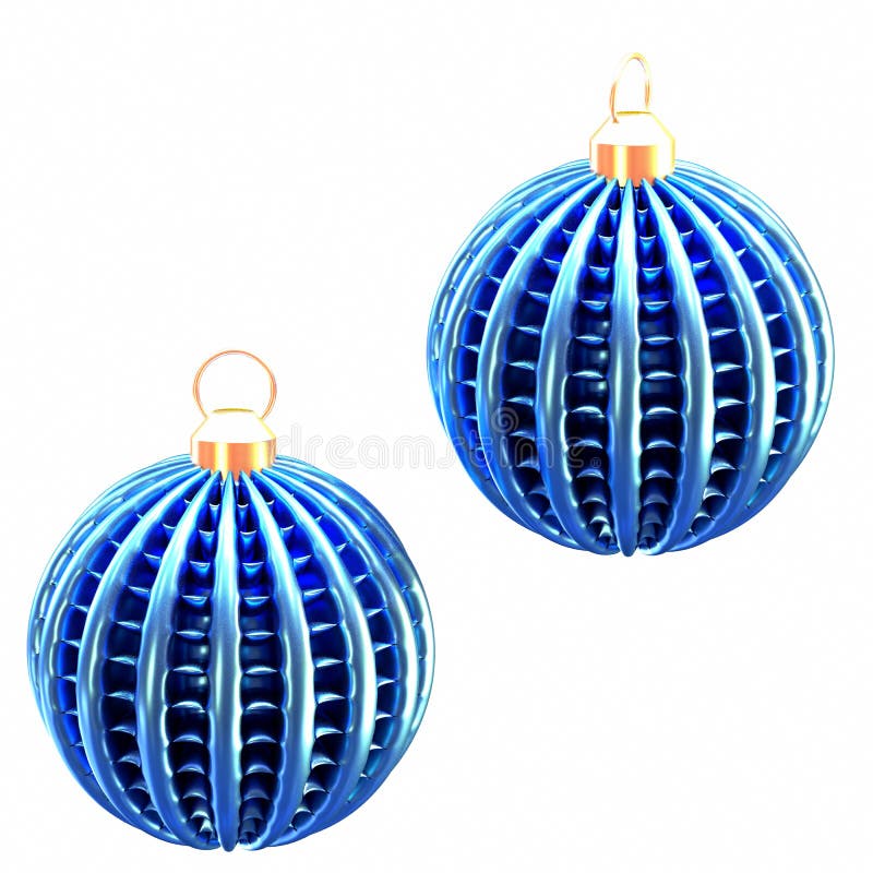 Isolated Shiny Christmas Tree Decoration Stock Illustration