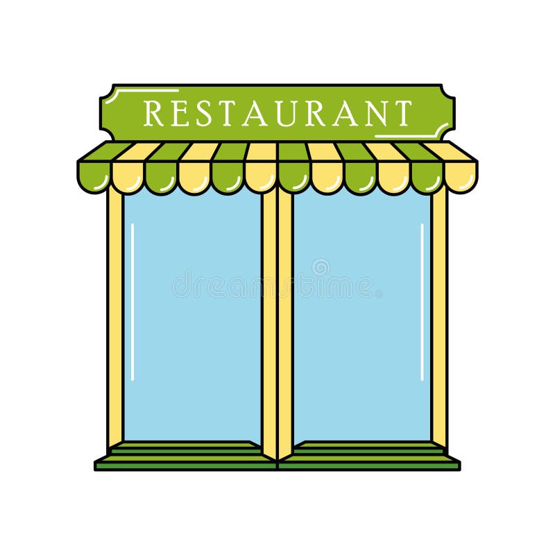 restaurant building clip art