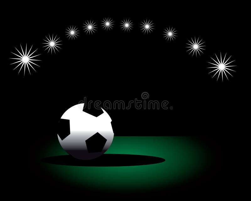 Isolated soccer football background poster