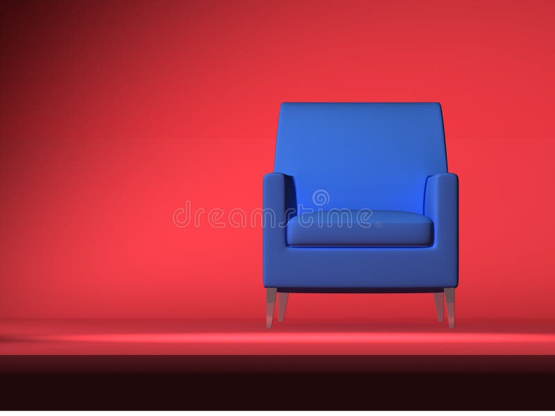 Isolated sofa