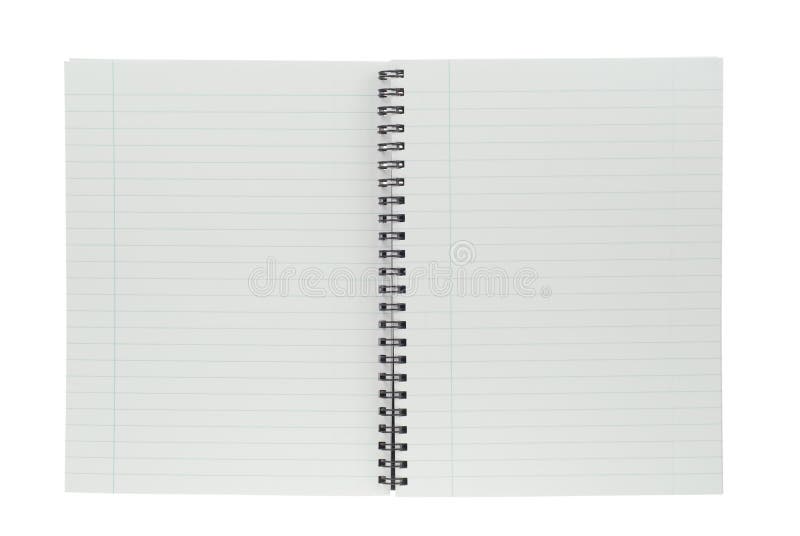 Spiral lined notebook stock photo. Image of macro, business - 5100754