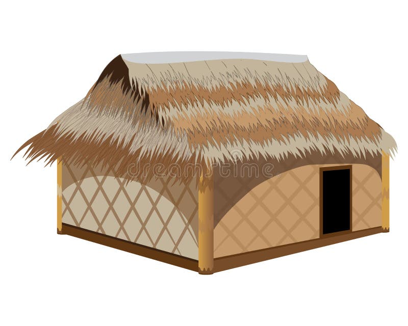 Isolated Straw Hut Vector Design Stock Vector Illustration of home, village 173376854