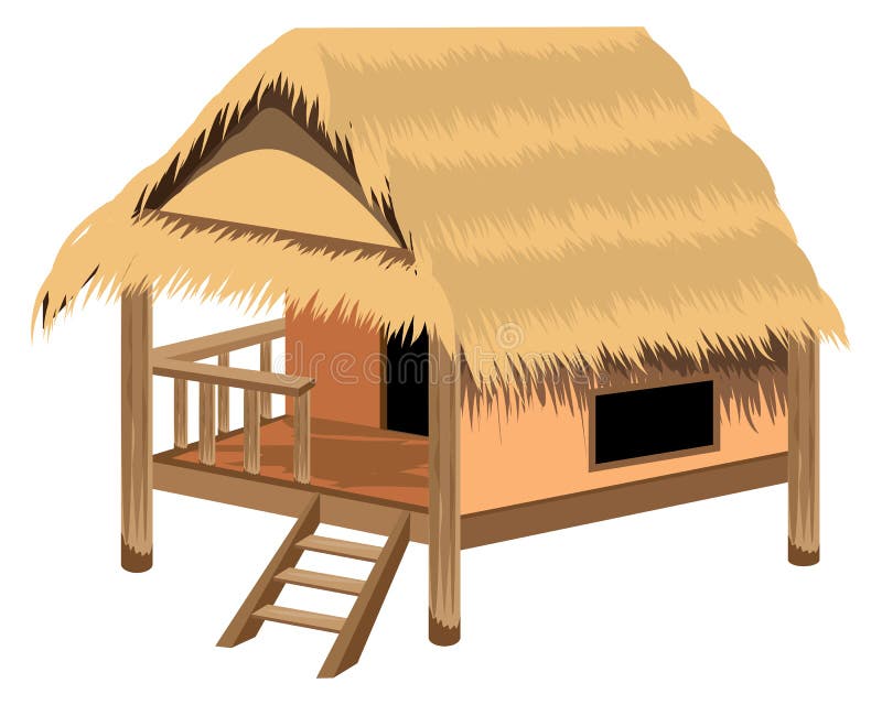 Isolated Straw Hut Vector Design Stock Vector Illustration of design