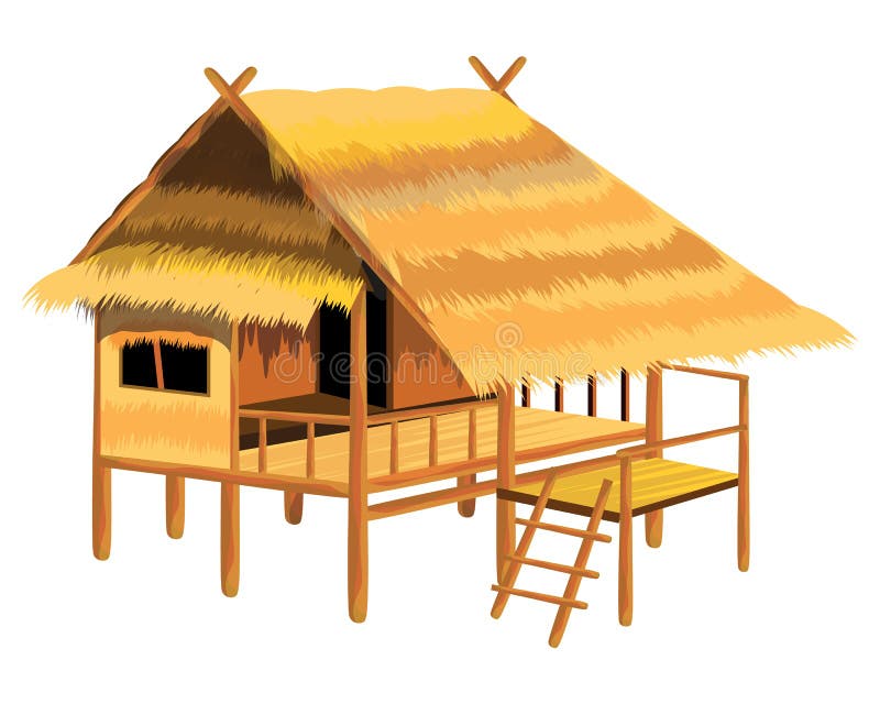 Isolated Straw Hut Vector Design Stock Vector Illustration of
