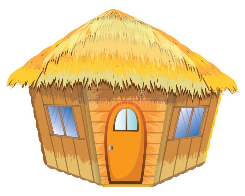 Isolated Straw Hut Vector Design Stock Vector Illustration of bamboo
