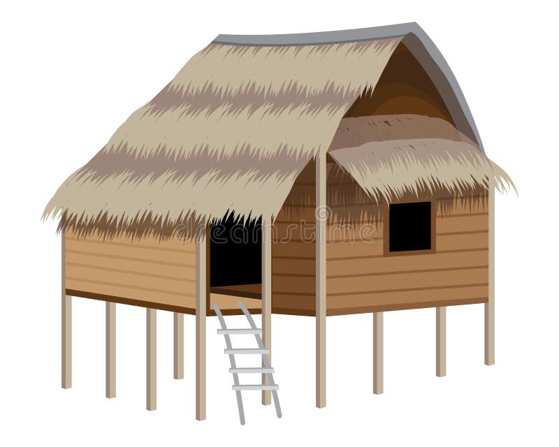 Isolated Straw Hut Vector Design Stock Vector Illustration of