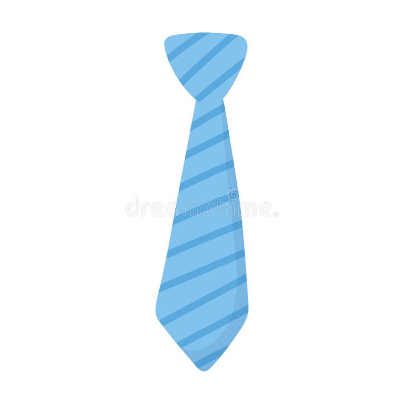 Isolated striped necktie vector design