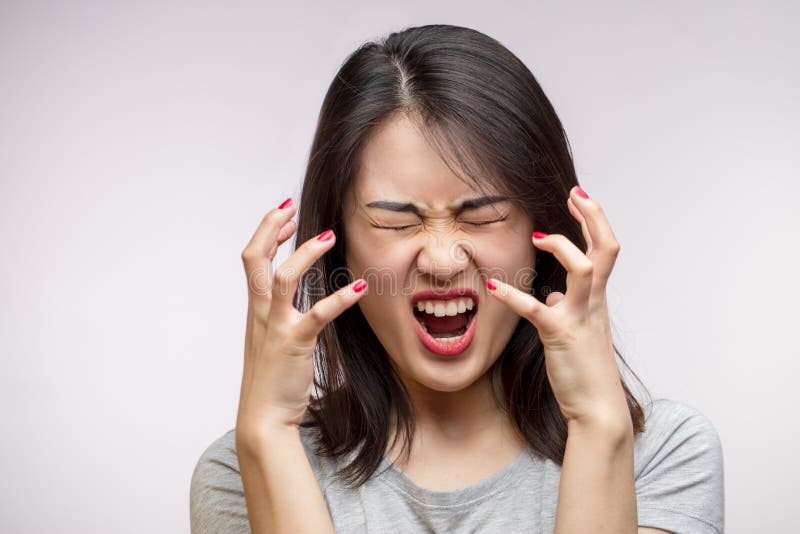 Wife Screams Her Husband Stock Photos picture picture