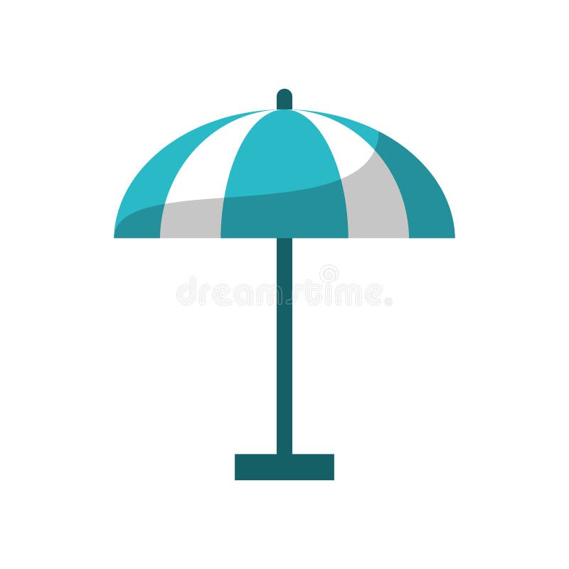 Isolated Summer Umbrella Design Stock Vector Illustration of style
