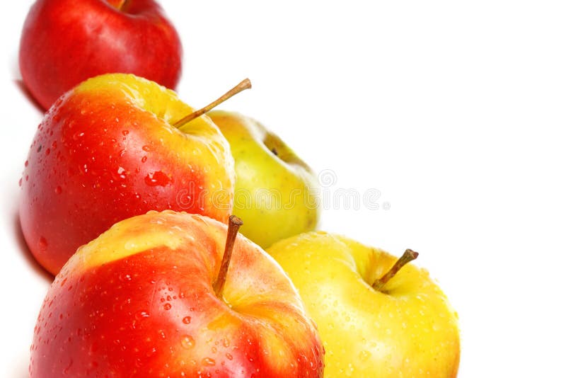 Isolated sweet apples stock photo. Image of closeup, ripe 13378738