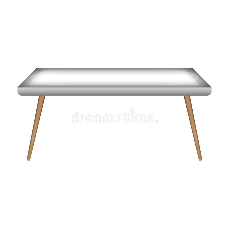 Isolated table image. Writing desk royalty free illustration