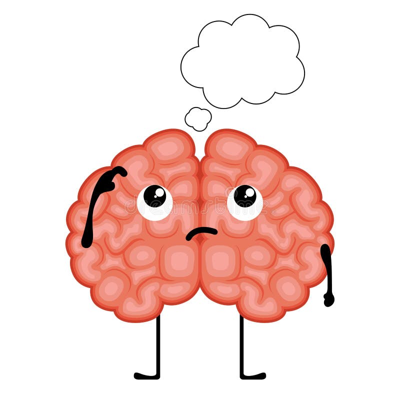 Isolated Thinking Brain Cartoon Stock Vector - Illustration of health, isolated: 145495298 Isolated Thinking Brain Cartoon Stock Vector - Illustration of health, isolated: 145495298