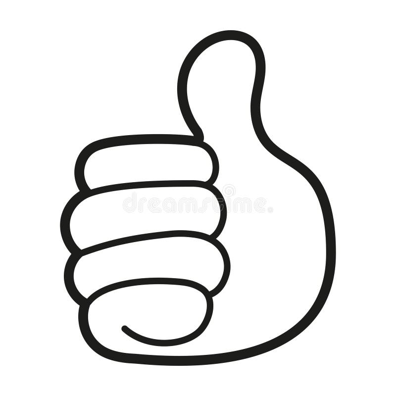 Isolated Thumb Up Hand Emoji Stock Vector - Illustration of gesture