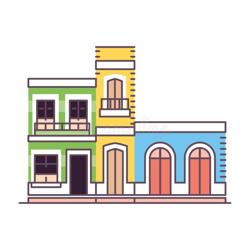 Isolated town builder world royalty free illustration