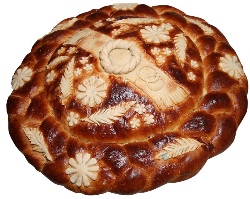 Isolated Ukrainian festive bakery Holiday Bread 10