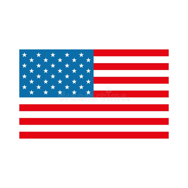 Isolated usa flag flat style icon vector design vector illustration Isolated usa flag flat style icon vector design vector illustration