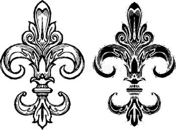 Fleur De Lis Line Drawing Stock Illustrations – 61 Fleur De Lis Line ...