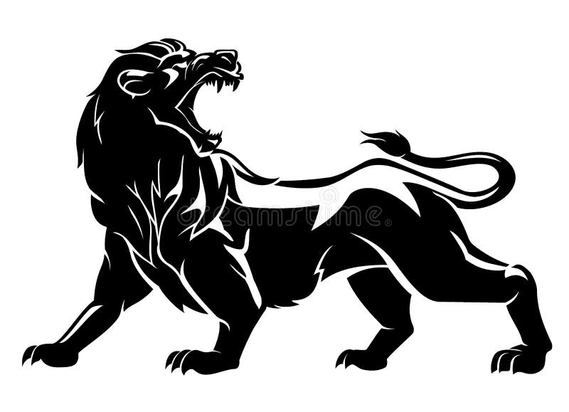 Lion Side View Vector - canvas-brah