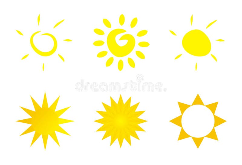 Clipart-Set: Sun, Moon and Star Stock Vector - Illustration of light ...