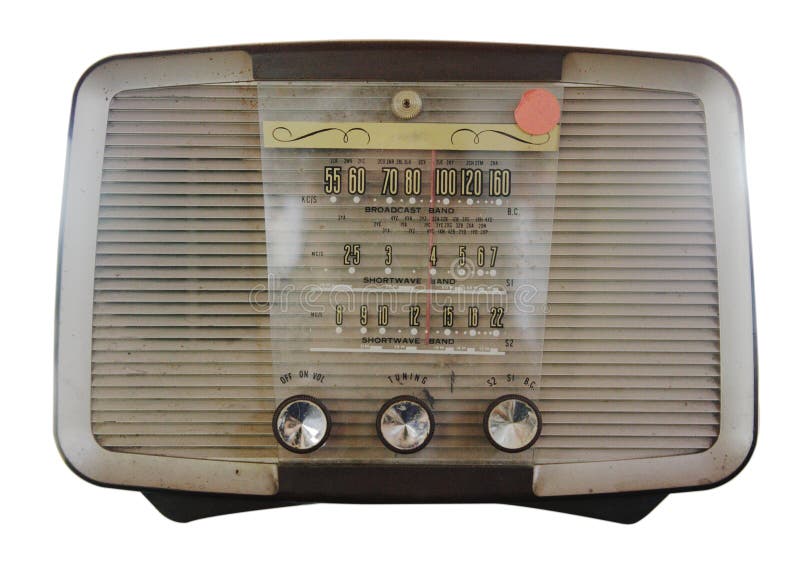 Isolated Vintage Radio