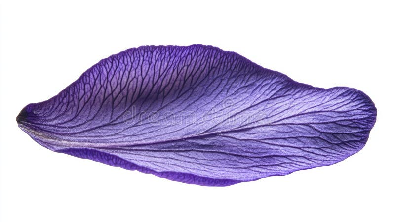 Isolated Violet Petal Texture Delicate Daisy Bloom A Study in Floral Contrast Against a Clean White Background for stock illustration