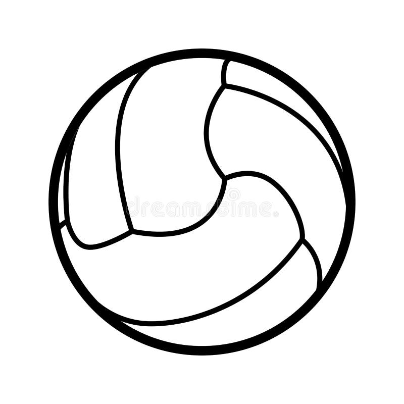 Volleyball Field Isolated on White Background Stock Vector ...