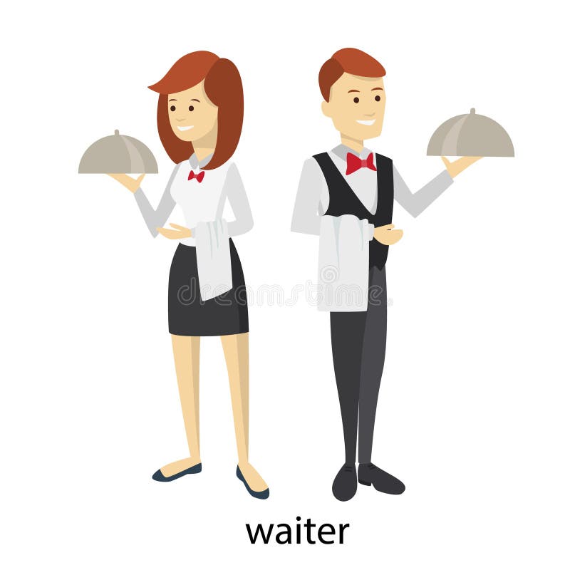 Isolated Waiters Couple Stock Vector Illustration Of Isolated 108731434 isolated-waiters-couple-stock-vector-illustration-of-isolated-108731434