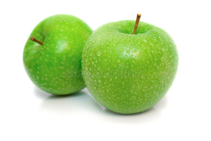 Isolated wet apples 2