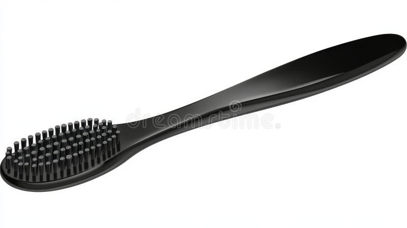 An isolated white background depicts a silhouette design element of a double-edge razor blade in black and white vector illustration