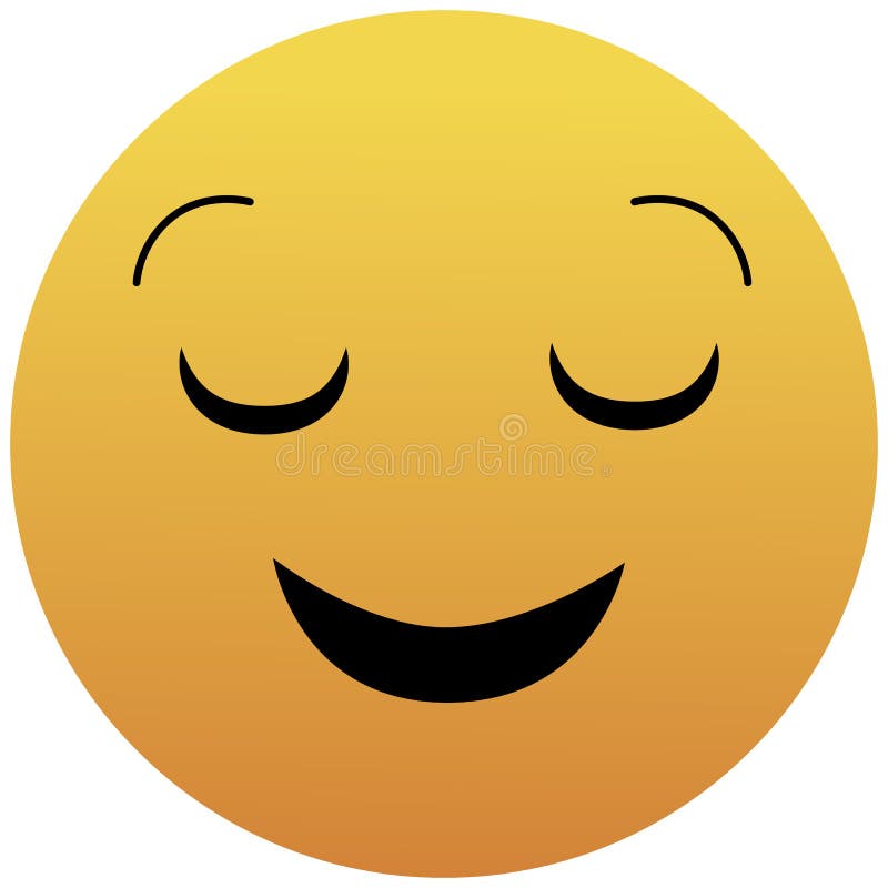 Vector Yellow Neutral Emoticon with Opened Eyes and Mouth on White