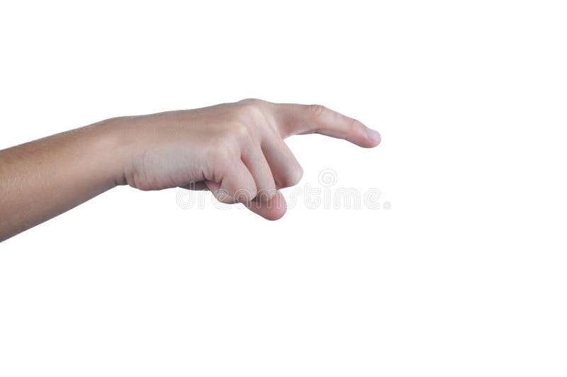 Finger pressing left hand stock photo. Image of pressing 33478028
