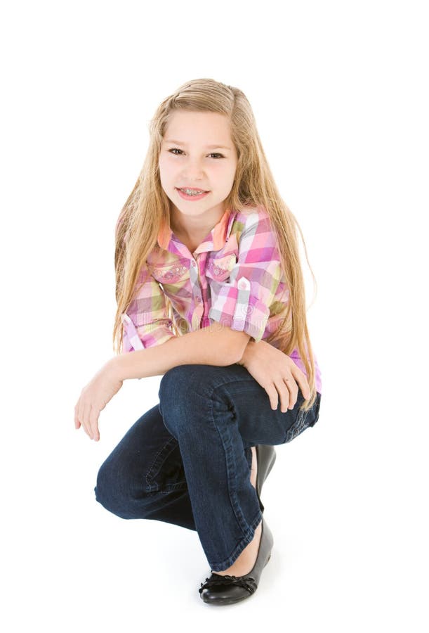 Family: Cute Pre-teen Girl in Casual Wear