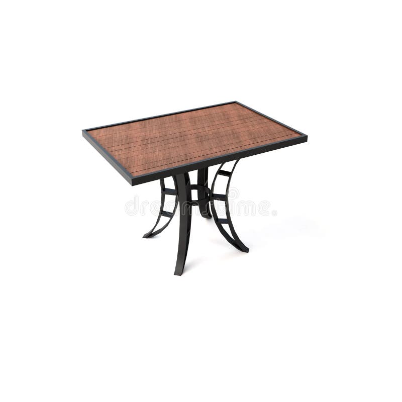 Isolated wood TABLE