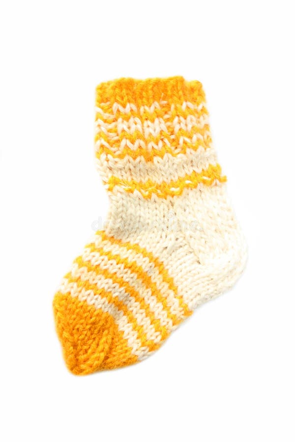 Isolated wool baby sock stock photo. Image of netherlands 11493210