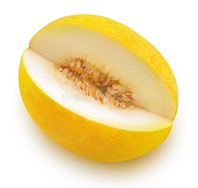 Isolated yellow melon stock image. Image of macro, isolated 166215457