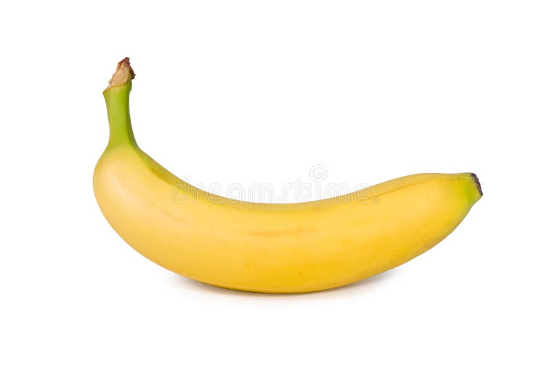 Isolerad banan arkivbilder